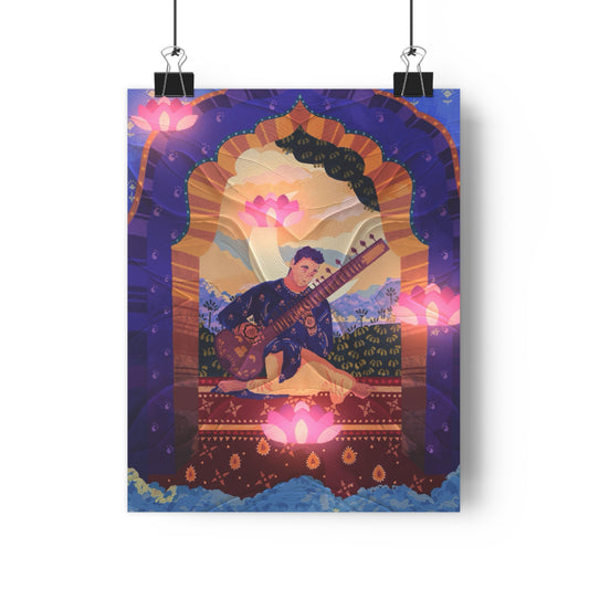 Sitar - Giclée Art Print