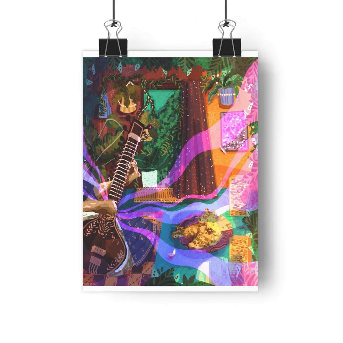 Indian Classical Music - Giclée Art Print