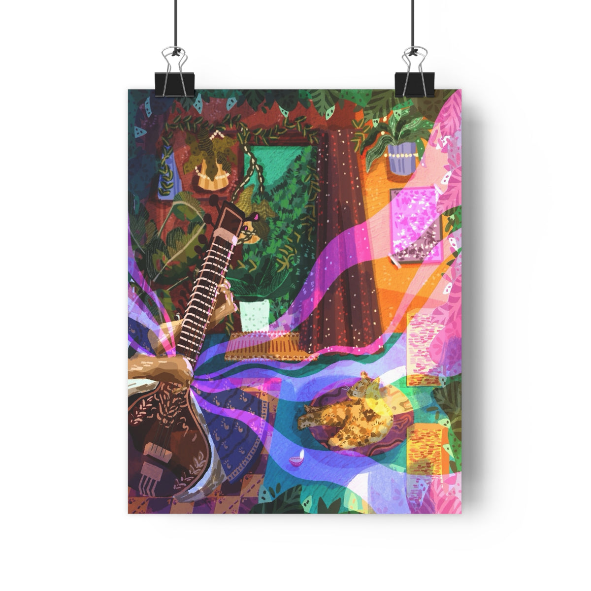 Indian Classical Music - Giclée Art Print