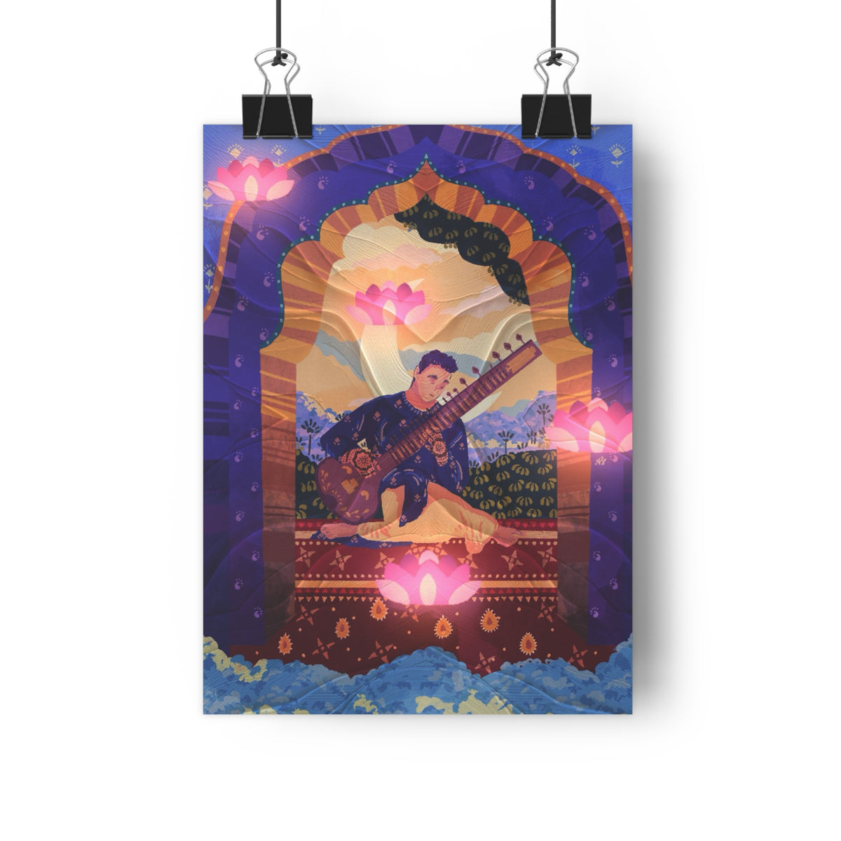 Sitar - Giclée Art Print